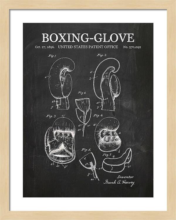 Boxing Glove Chalkboard Patent Us570092a