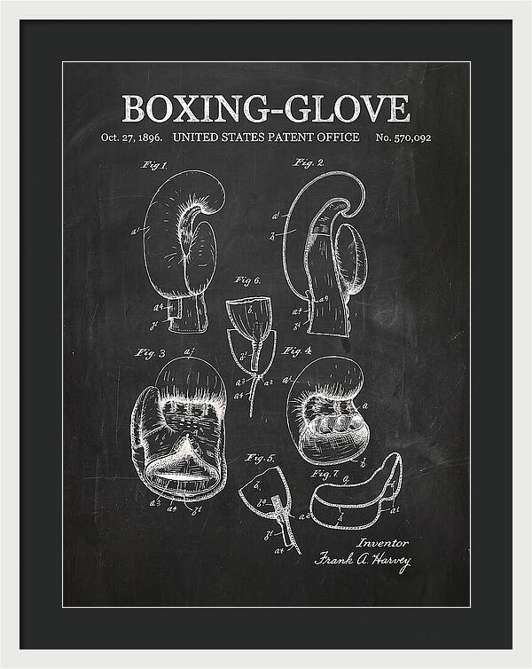 Boxing Glove Chalkboard Patent Us570092a