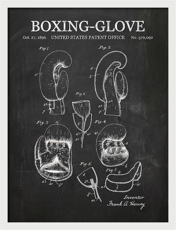 Boxing Glove Chalkboard Patent Us570092a