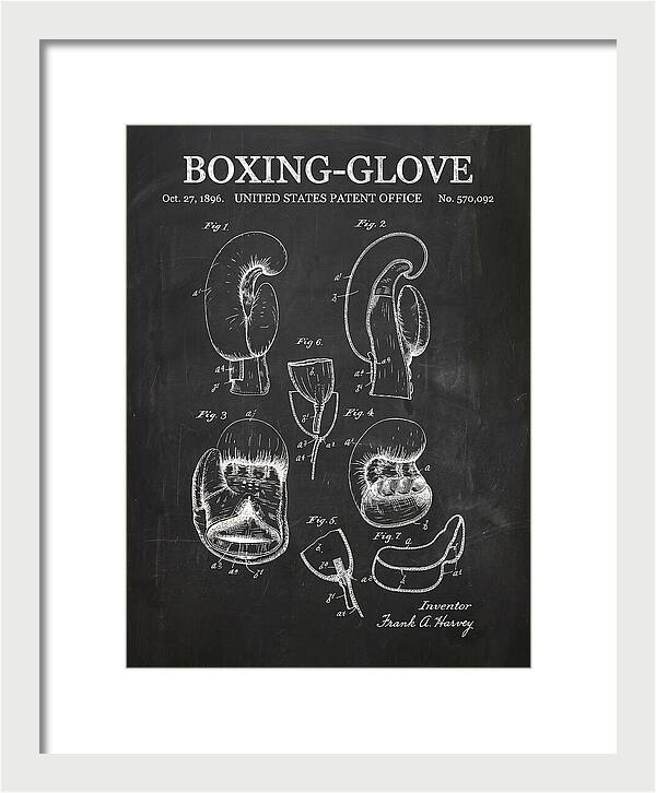 Boxing Glove Chalkboard Patent Us570092a