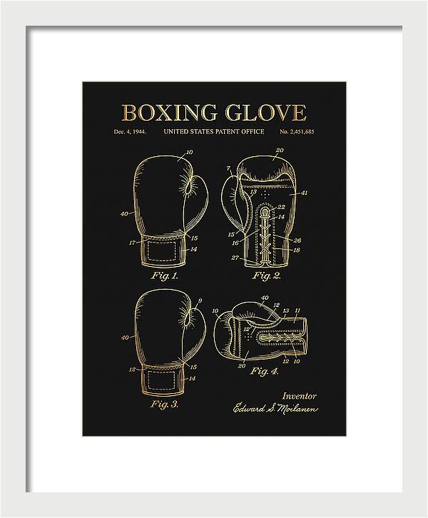 Boxing Glove Gold Patent Us2451685a