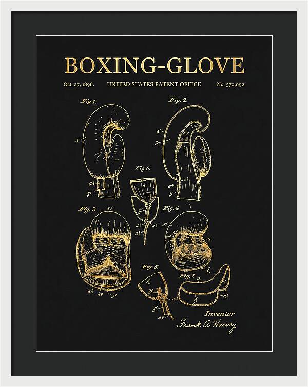 Boxing Glove Gold Patent Us570092a