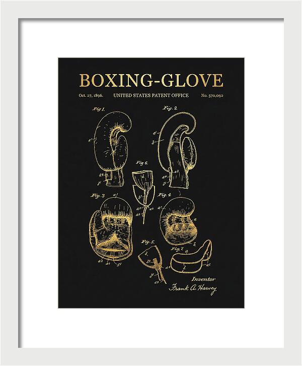 Boxing Glove Gold Patent Us570092a