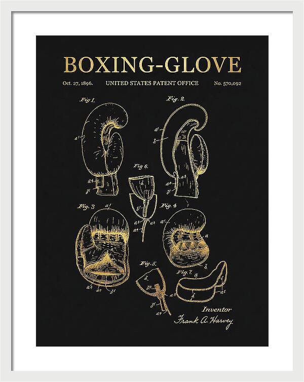 Boxing Glove Gold Patent Us570092a