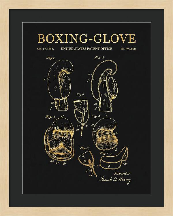 Boxing Glove Gold Patent Us570092a