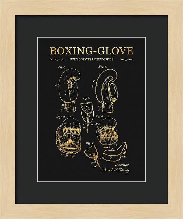 Boxing Glove Gold Patent Us570092a
