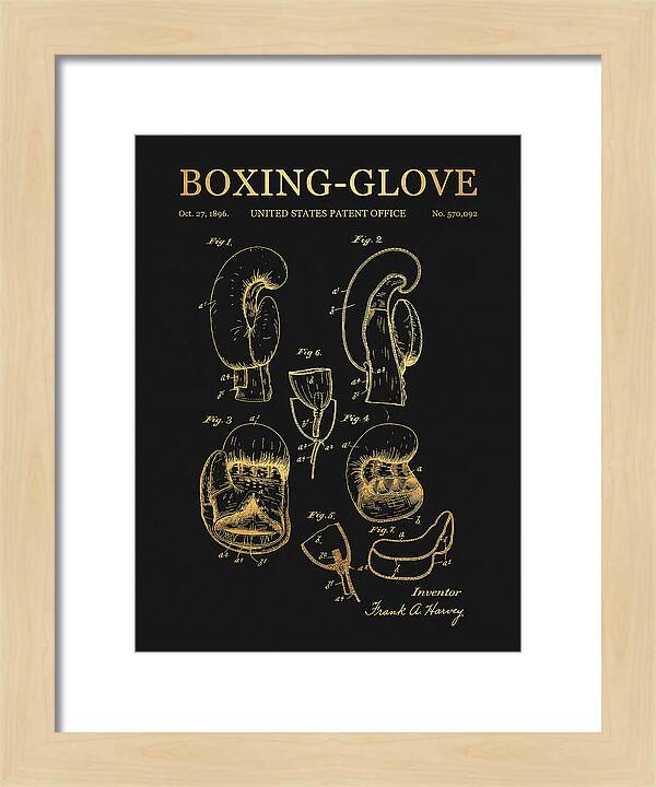 Boxing Glove Gold Patent Us570092a