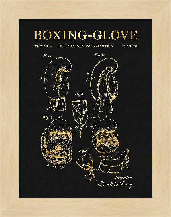 Boxing Glove Gold Patent Us570092a