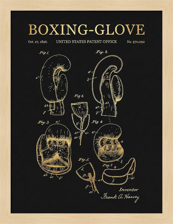 Boxing Glove Gold Patent Us570092a
