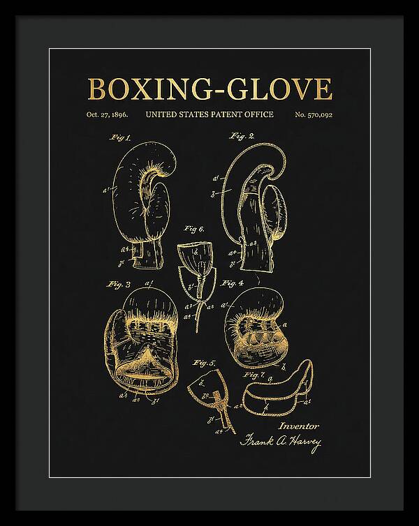 Boxing Glove Gold Patent Us570092a