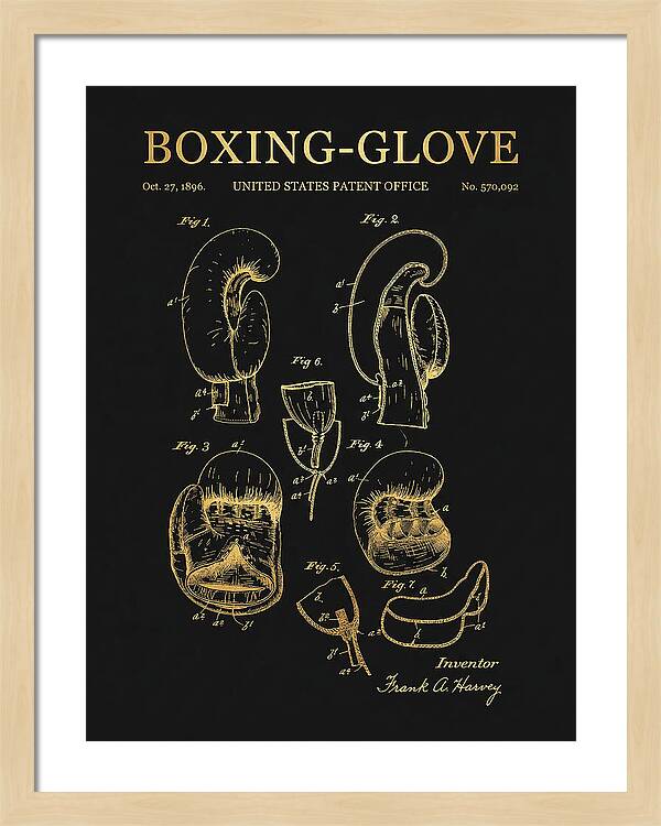Boxing Glove Gold Patent Us570092a