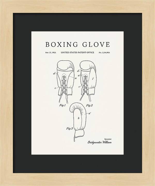 Boxing Glove Minimalist Patent Us1534906a
