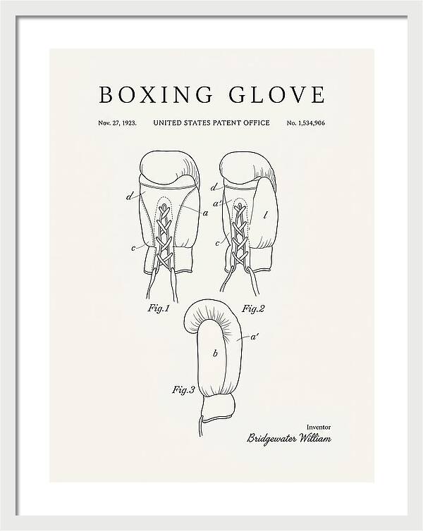 Boxing Glove Minimalist Patent Us1534906a