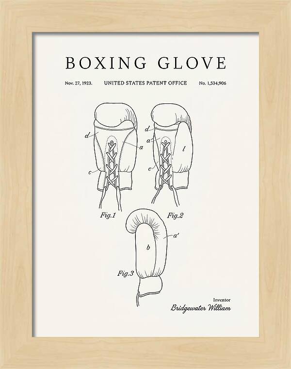 Boxing Glove Minimalist Patent Us1534906a