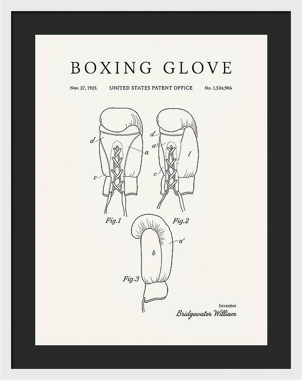 Boxing Glove Minimalist Patent Us1534906a