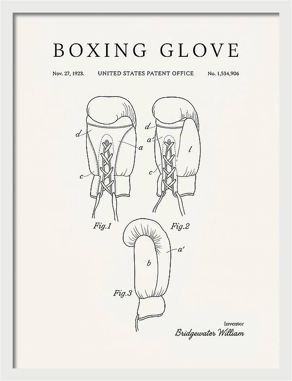 Boxing Glove Minimalist Patent Us1534906a