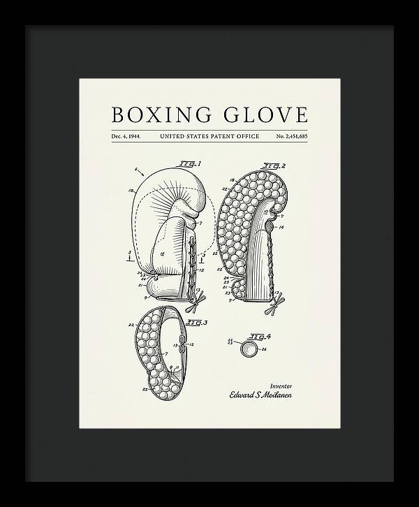 Boxing Glove Minimalist Patent Us2451685a