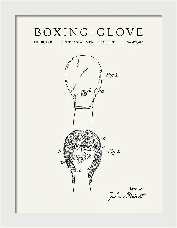 Boxing Glove Minimalist Patent Us421447a