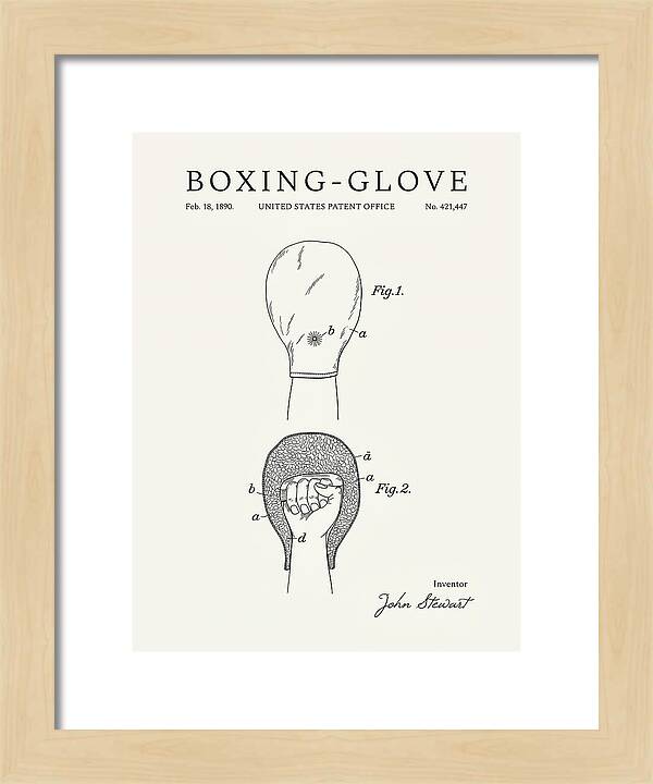 Boxing Glove Minimalist Patent Us421447a