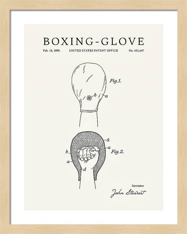 Boxing Glove Minimalist Patent Us421447a