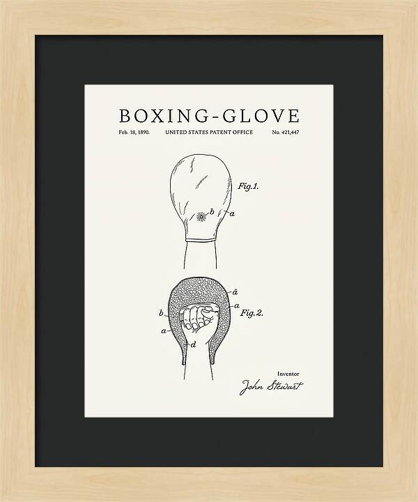 Boxing Glove Minimalist Patent Us421447a