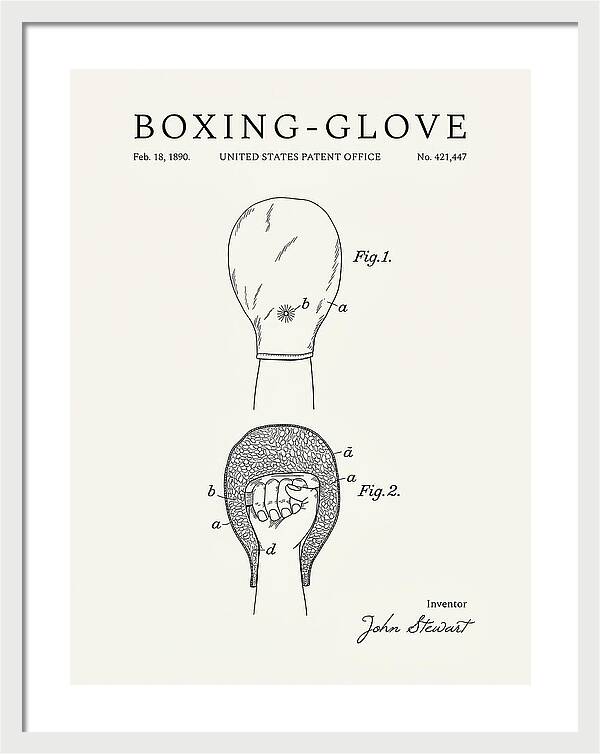 Boxing Glove Minimalist Patent Us421447a