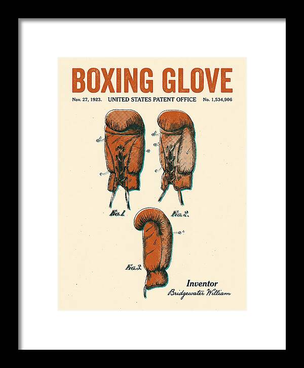 Boxing Glove Retro Patent Us1534906a