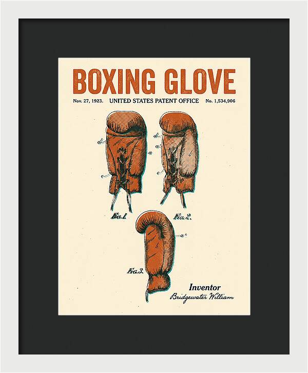 Boxing Glove Retro Patent Us1534906a