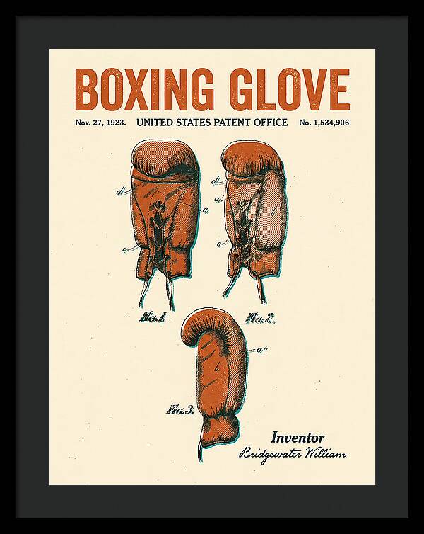 Boxing Glove Retro Patent Us1534906a