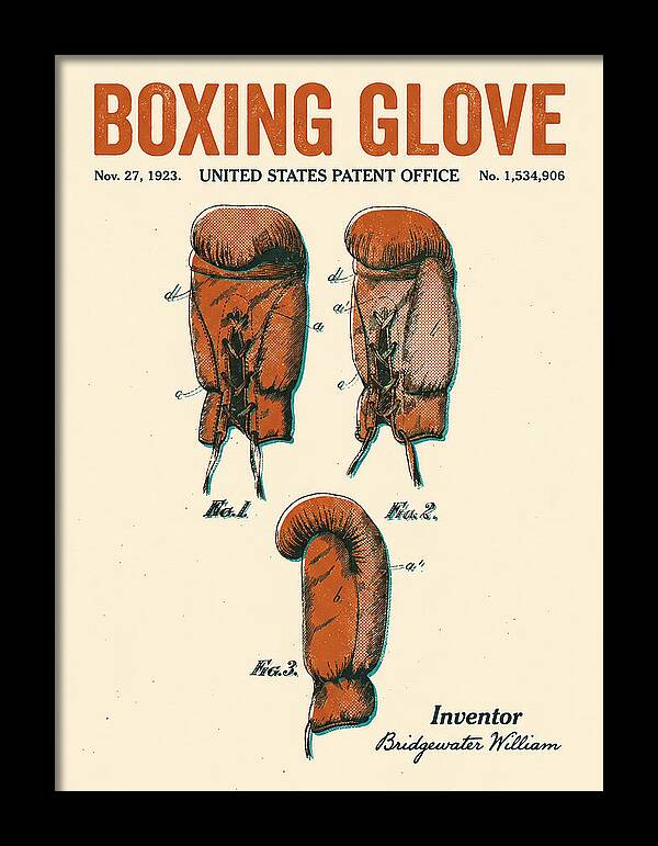Boxing Glove Retro Patent Us1534906a
