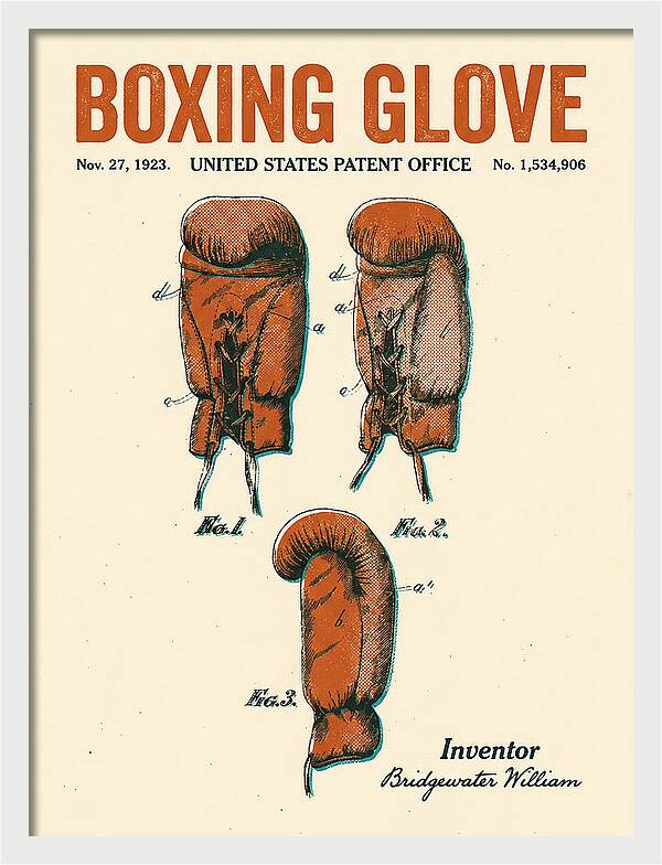 Boxing Glove Retro Patent Us1534906a
