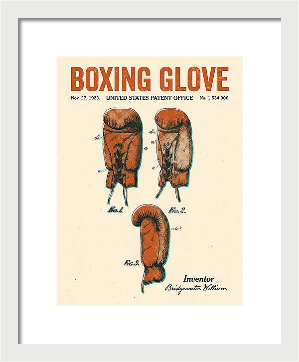 Boxing Glove Retro Patent Us1534906a