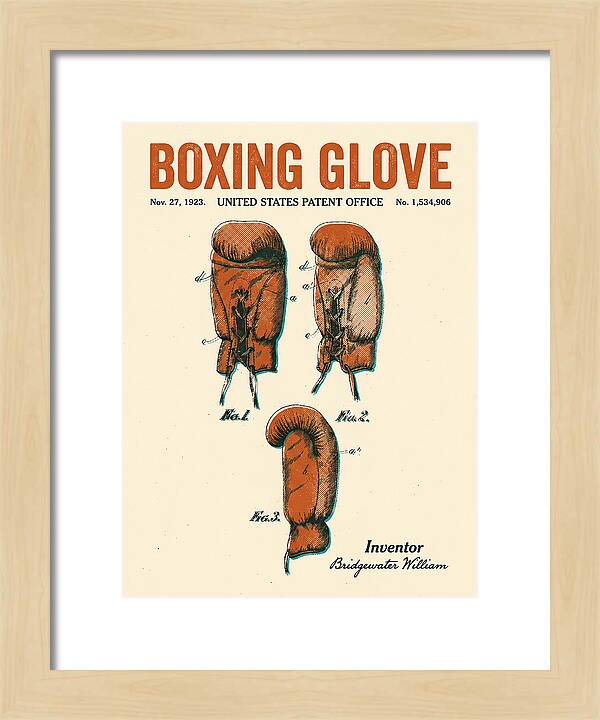 Boxing Glove Retro Patent Us1534906a
