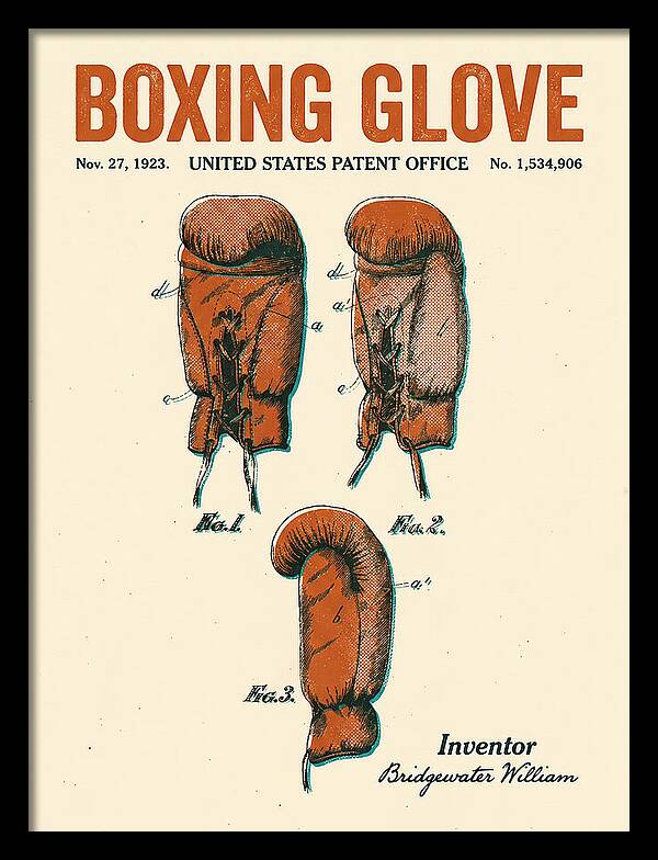 Boxing Glove Retro Patent Us1534906a