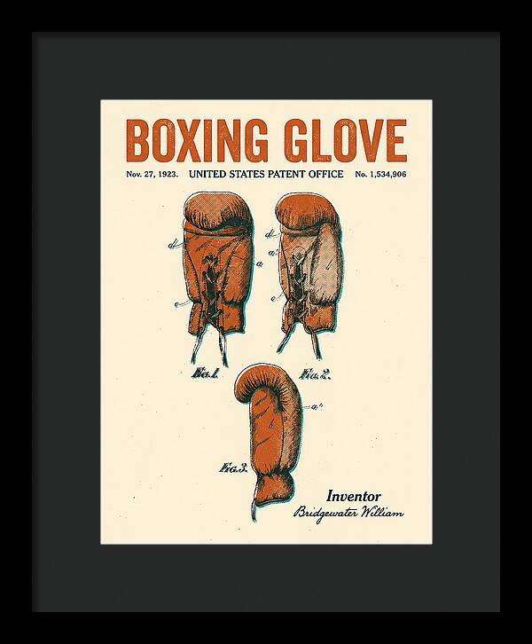 Boxing Glove Retro Patent Us1534906a