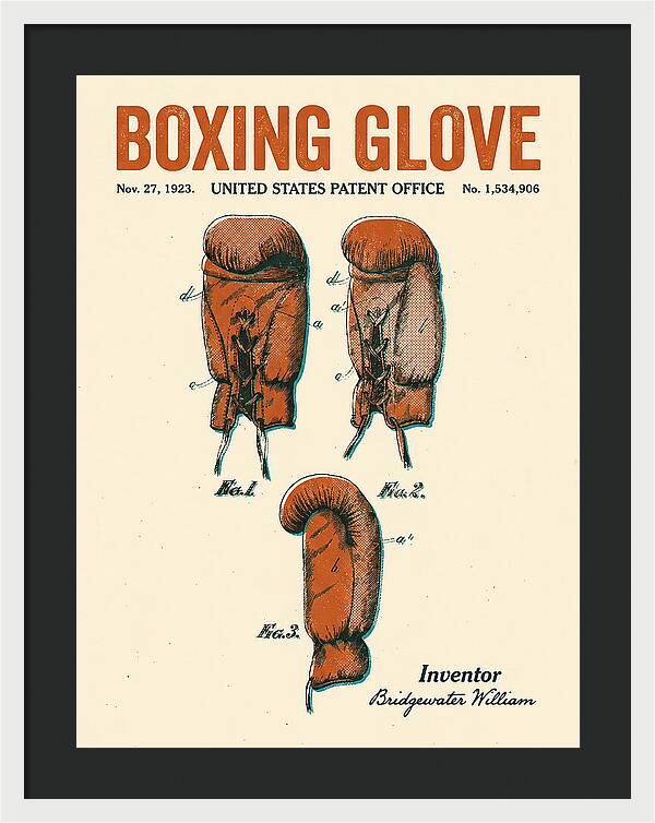 Boxing Glove Retro Patent Us1534906a