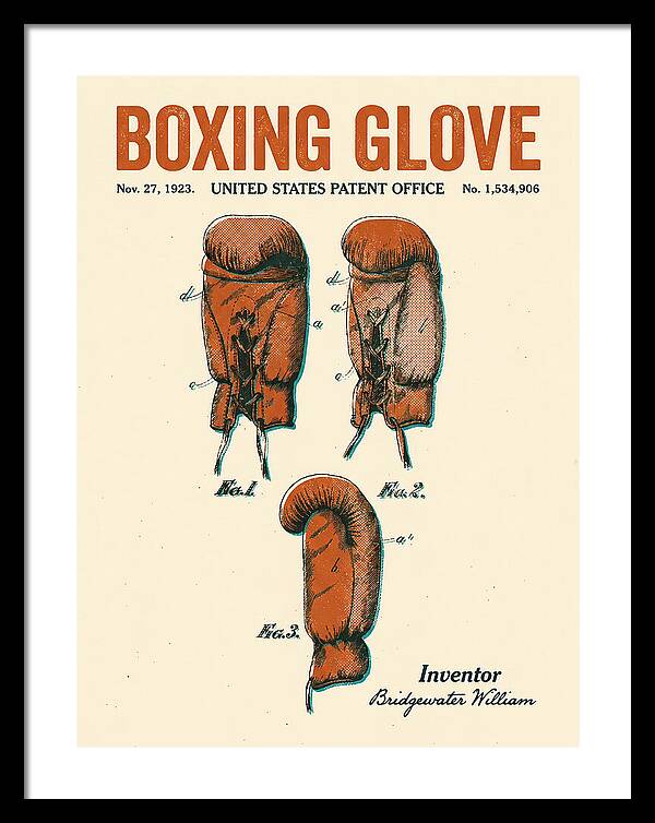Boxing Glove Retro Patent Us1534906a