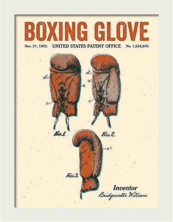 Boxing Glove Retro Patent Us1534906a
