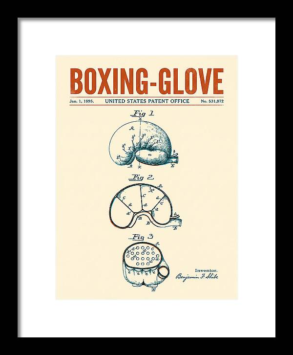 Boxing Glove Retro Patent Us531872a