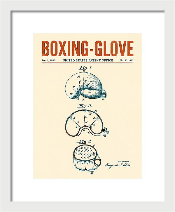 Boxing Glove Retro Patent Us531872a