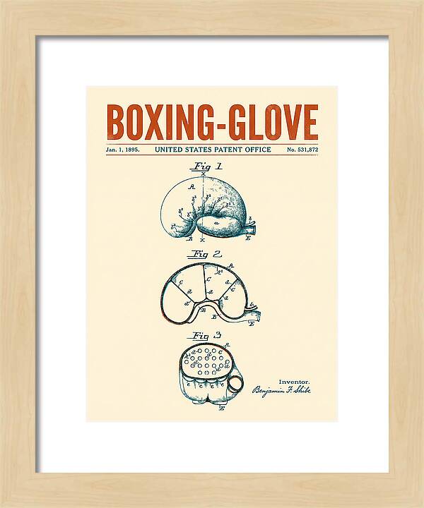 Boxing Glove Retro Patent Us531872a