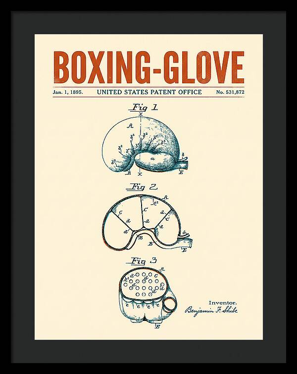 Boxing Glove Retro Patent Us531872a