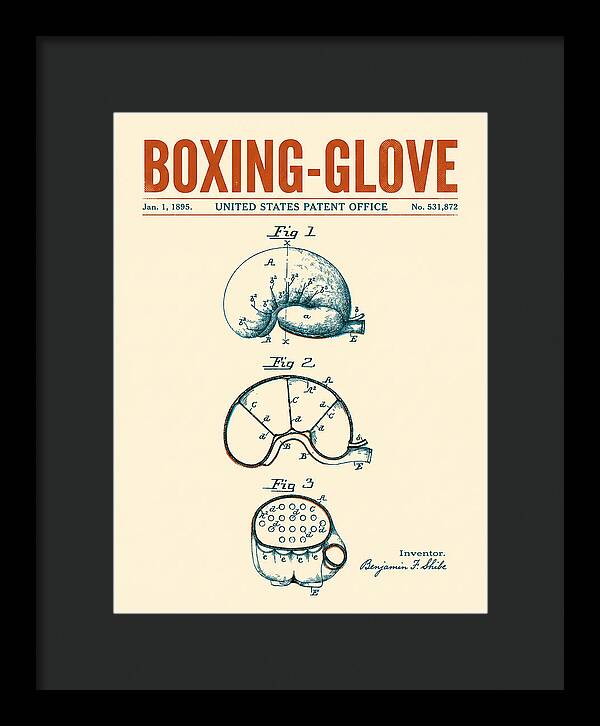 Boxing Glove Retro Patent Us531872a