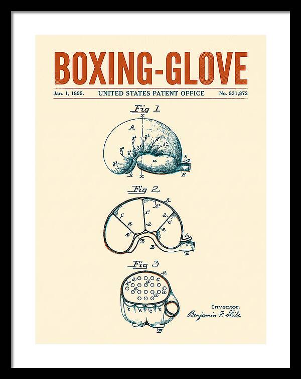 Boxing Glove Retro Patent Us531872a