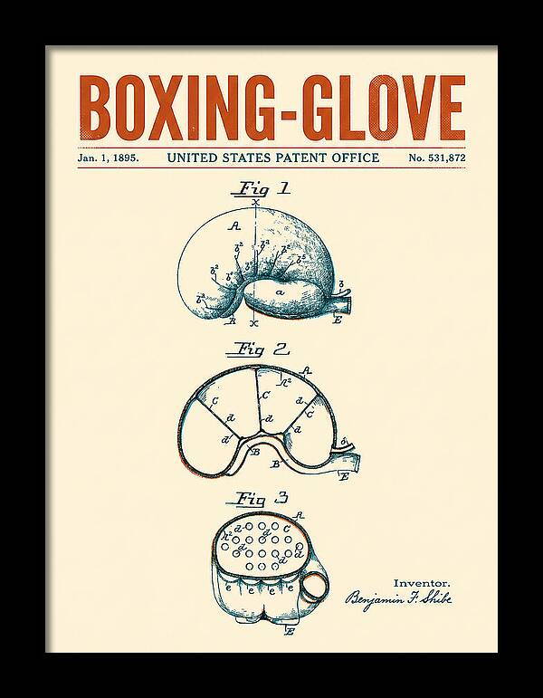Boxing Glove Retro Patent Us531872a