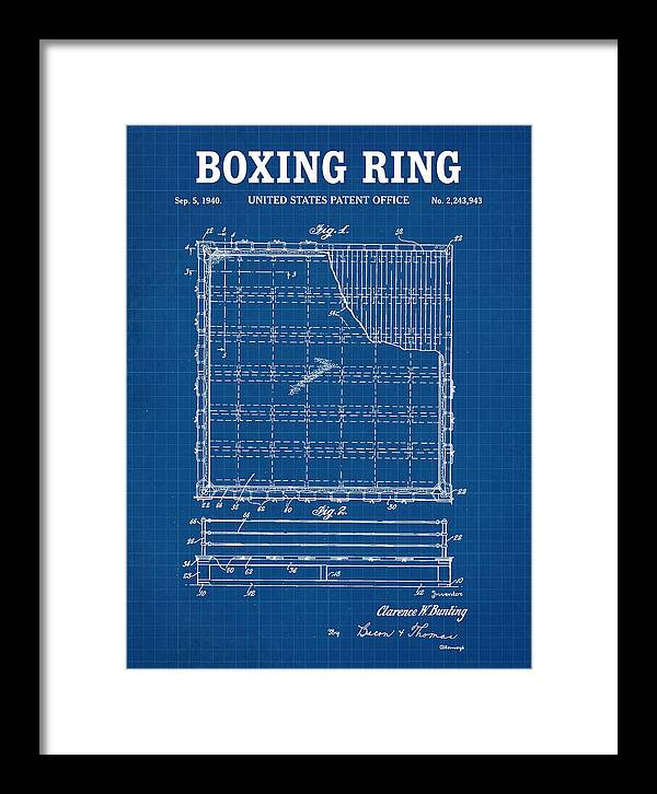 Boxing Ring Blueprint Patent Us2243943a
