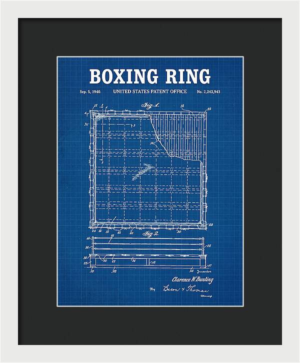 Boxing Ring Blueprint Patent Us2243943a