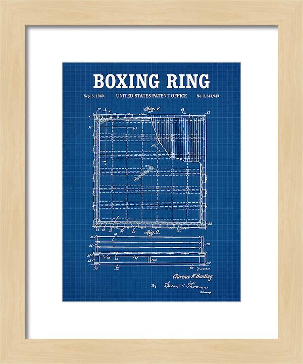 Boxing Ring Blueprint Patent Us2243943a