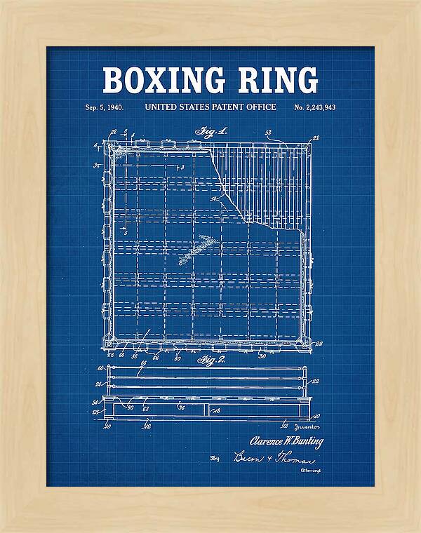 Boxing Ring Blueprint Patent Us2243943a