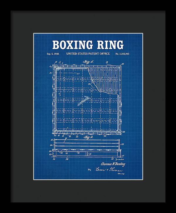 Boxing Ring Blueprint Patent Us2243943a
